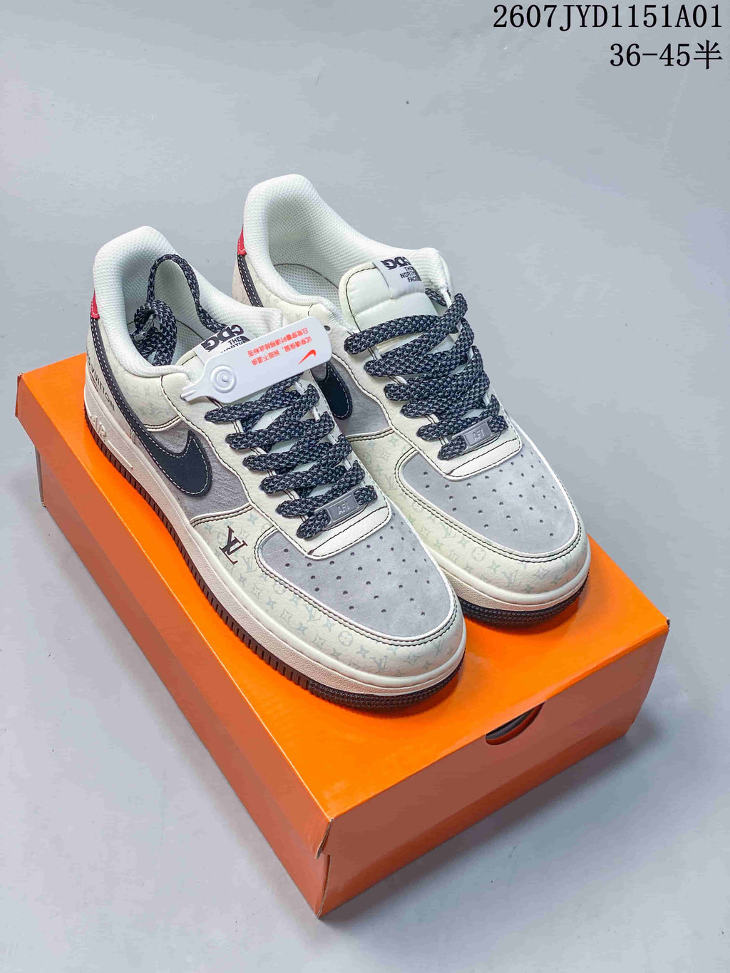 Nike Air Force 1 ’07 Low LV-Style Monogram Sneakers