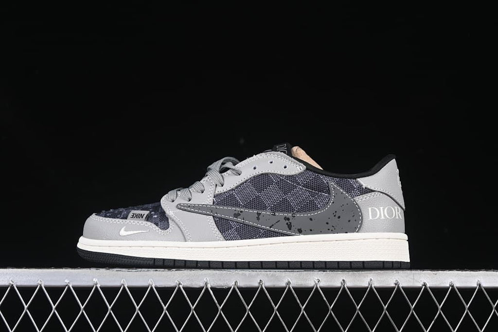 Nike Air Jordan 1 Low OG SP Travis Scott Fragment Gray Sneakers