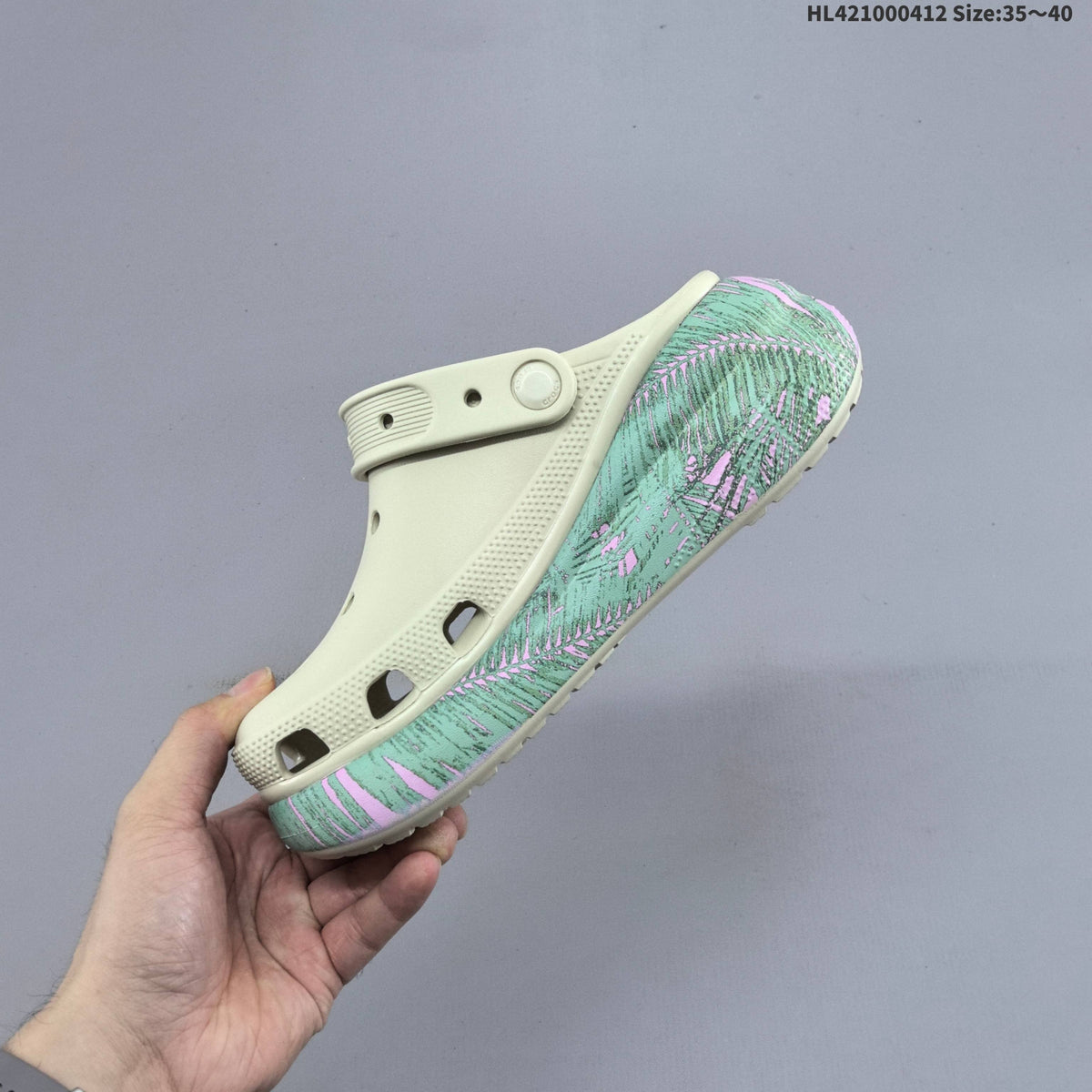 Crocs Classic Platform Clogs with Butterfly Print