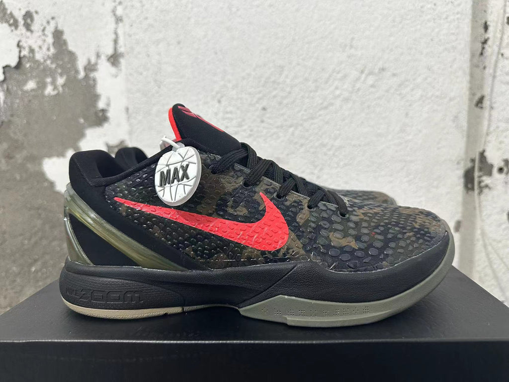 Nike Kobe 6 Black Camo Basketball Shoes