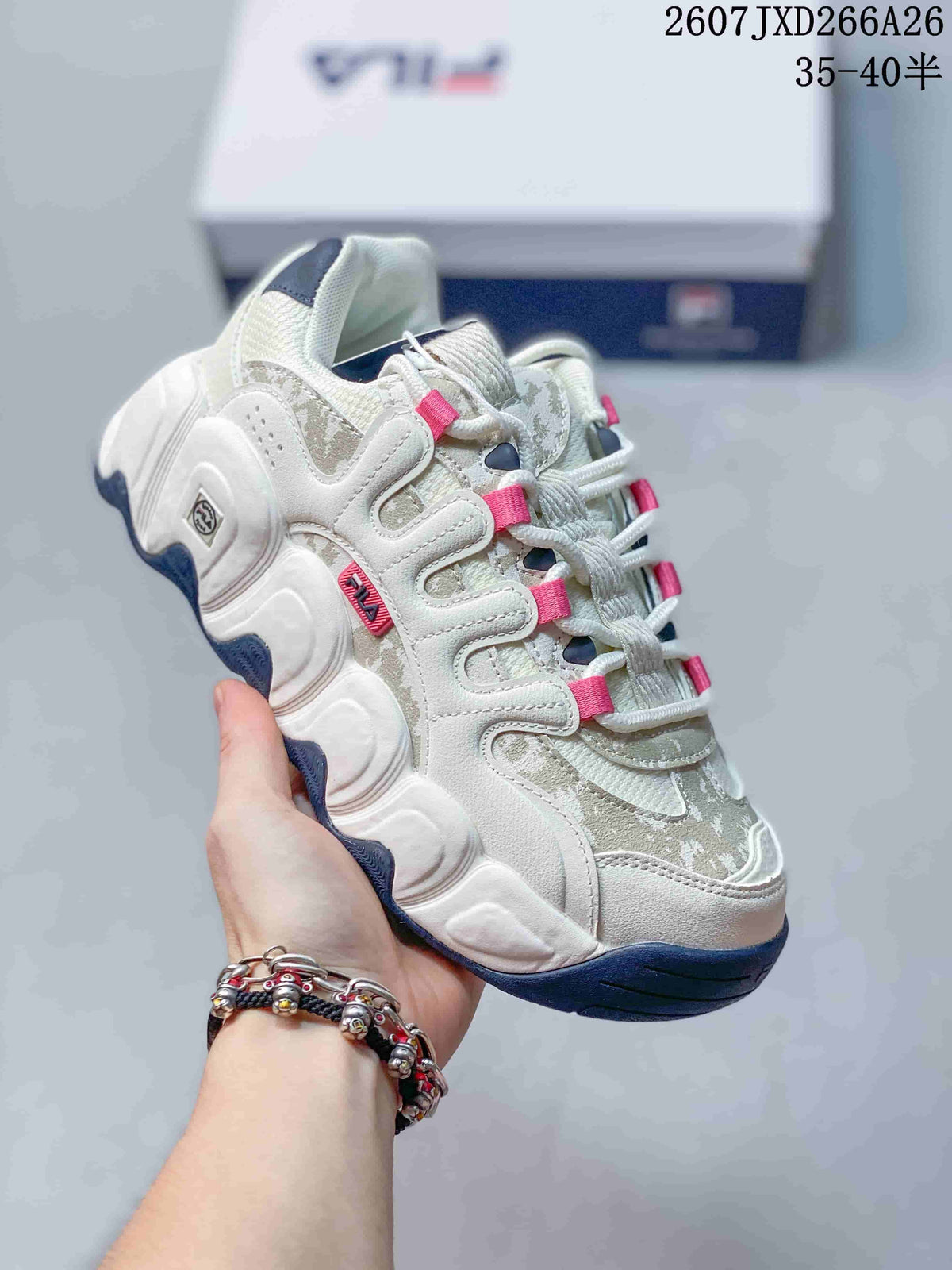 FILA Croissant Low-Top Sneakers White and Gray