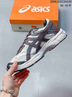 ASICS GEL-CUMULUS 16 Running Shoes, White and Brown
