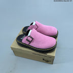 Dr. Martens Buckle Clog with Contrast Stitching