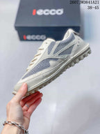 ECCO 2607JWD841A21 White and Gray Mesh Sneakers