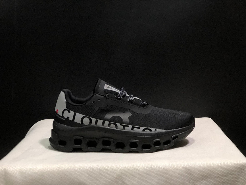 On Cloud X Sneakers in Black and Silver