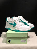 OFF-WHITE Out Of Office Low-Top Sneakers White Teal