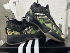 BAPE STA Camo Sneakers in Black and Green