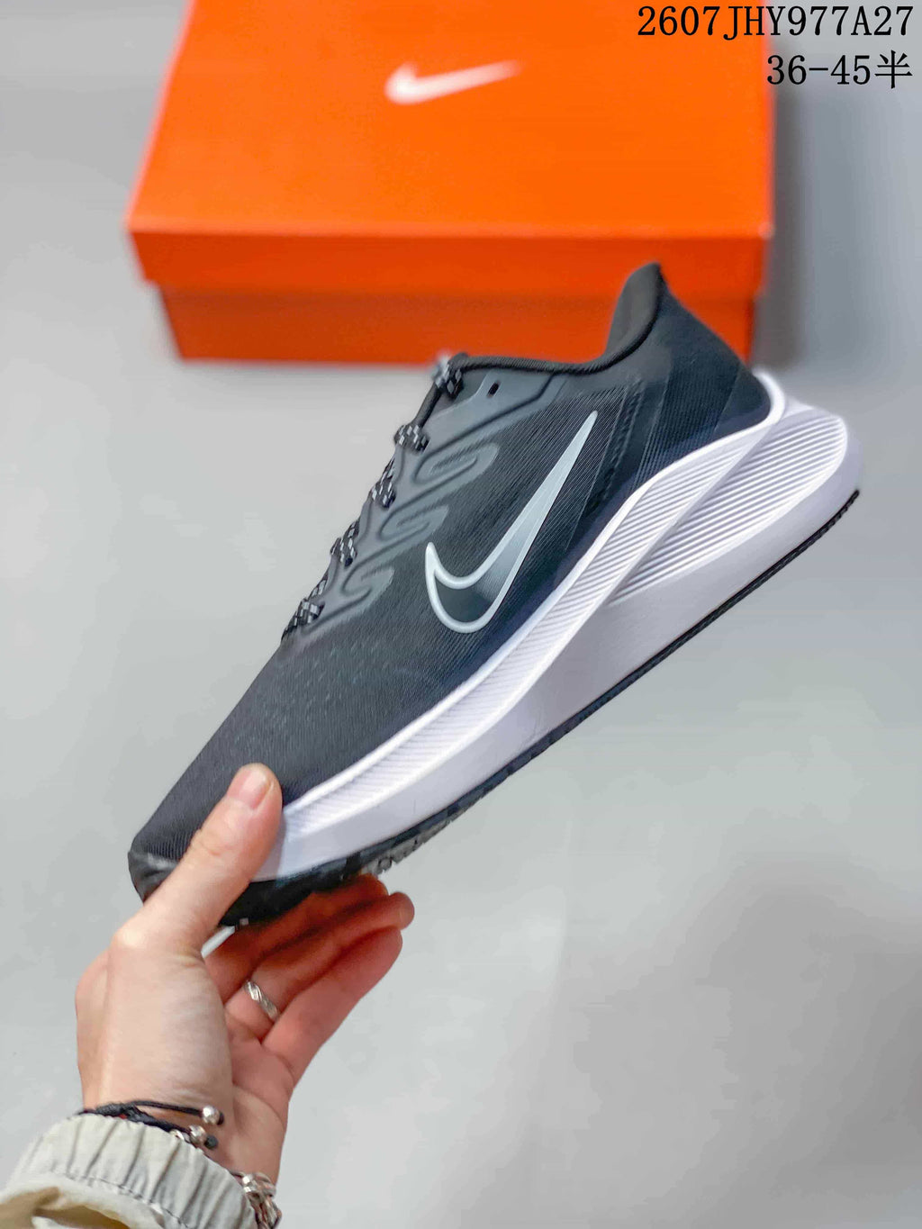 Nike Zoom Winflo 7 Men's Running Shoes Black White 2607JHY977A27