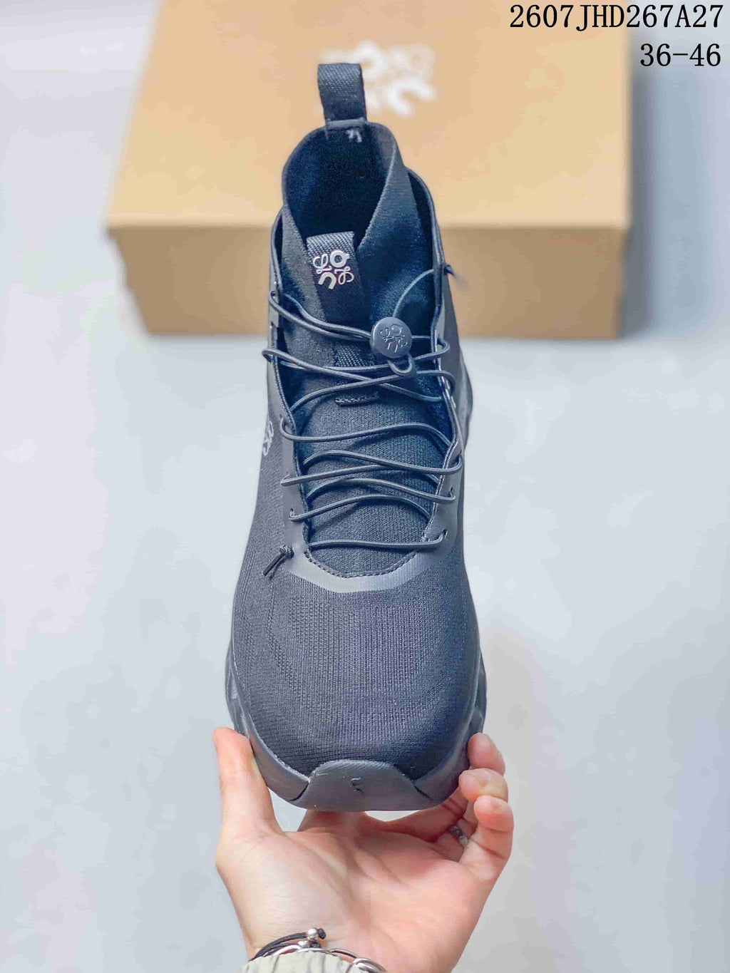LOEWE x On Cloudtilt High-Top Sneakers in Dark Gray