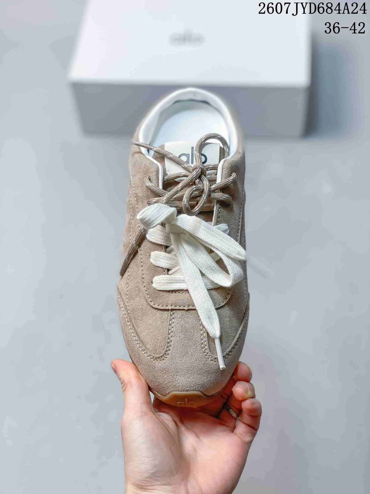 Alo Yoga Sunset Sneaker Beige Low-Top Casual Shoes