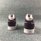 Air Jordan 1 Mid GS Sneakers White Purple Pink