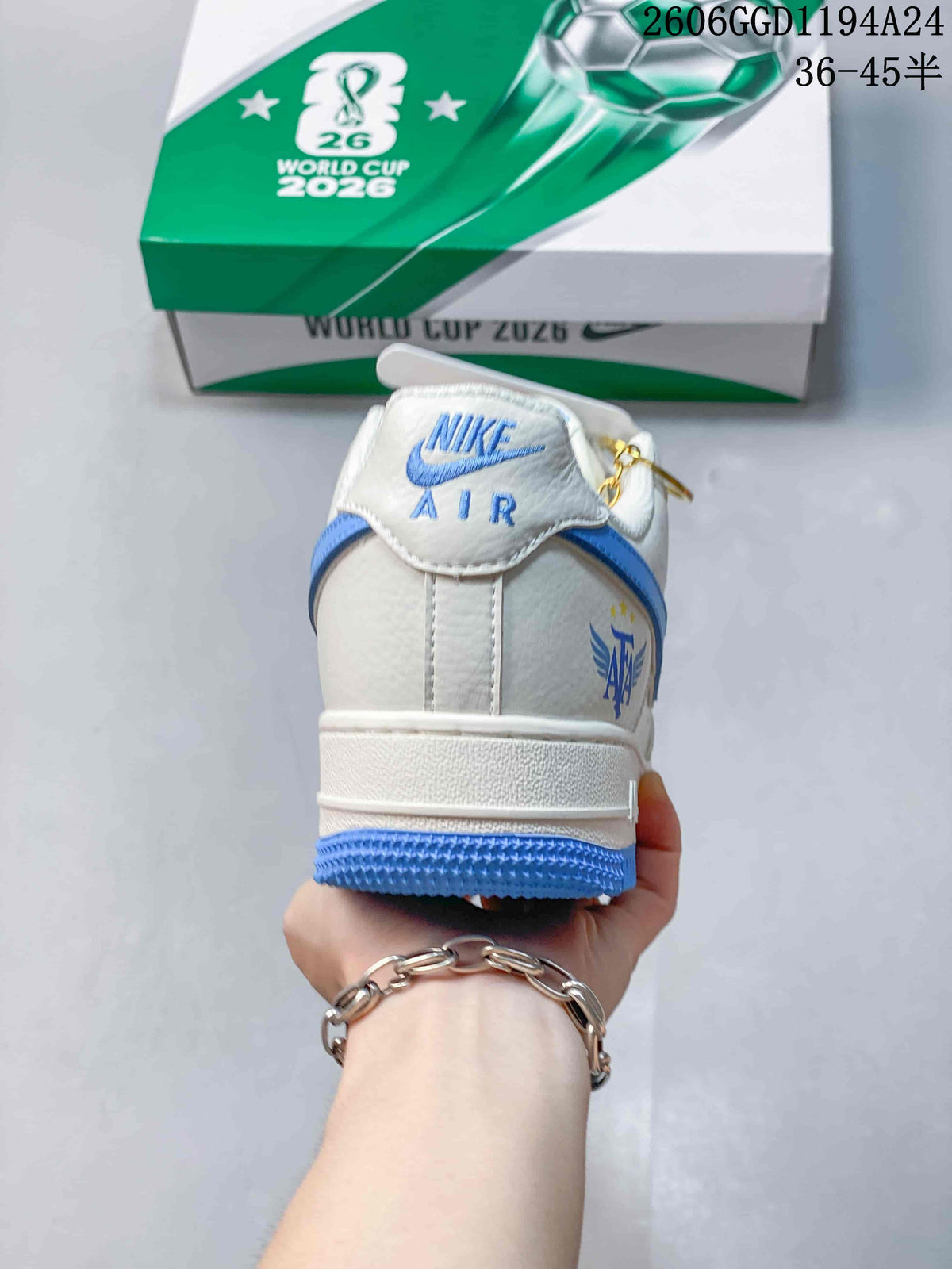 Nike Air Force 1 Argentina Blue and White Sneakers