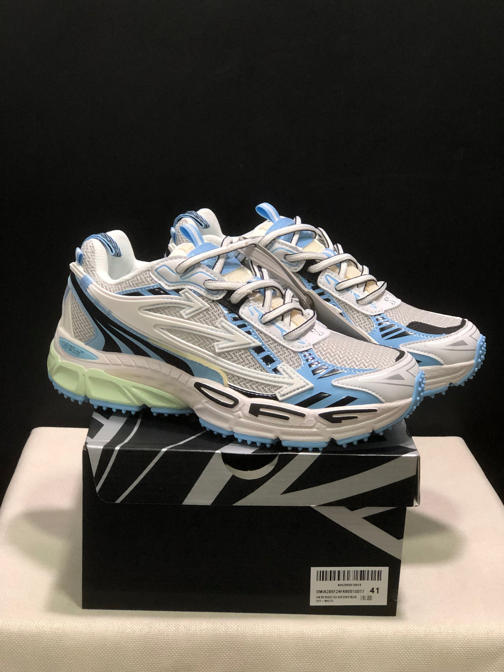 Off-White Be Right Back Sneakers White Blue Black