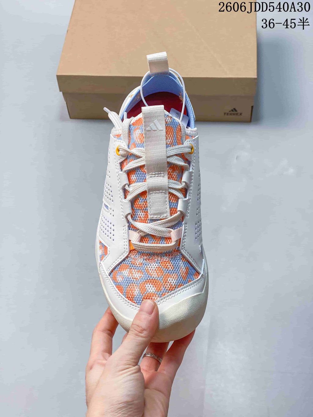 Adidas Terrex Daroga 25 Outdoor Shoes - White, Blue & Orange