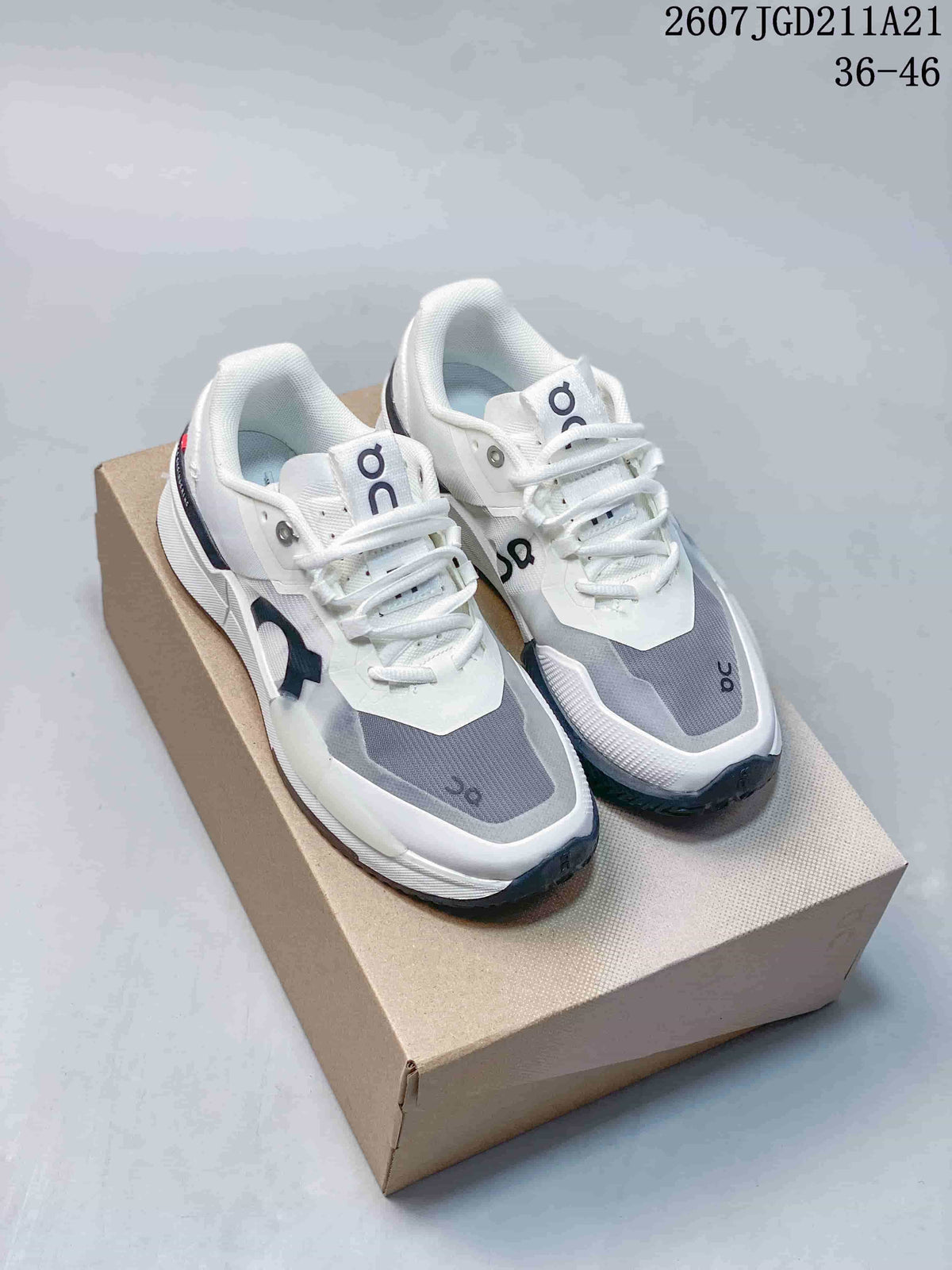 On THE ROGER Pro 2 Tennis Sneakers White Gray 2607TGD211A21