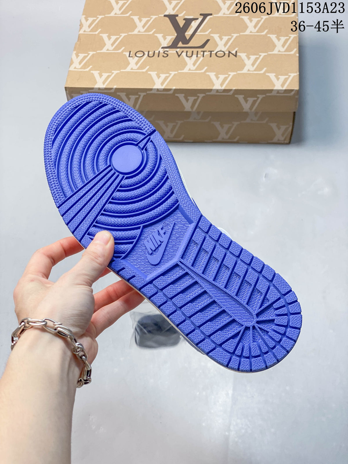 Air Jordan 1 Low Fragment Travis Scott White Blue Sneakers