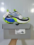 0510 Chunky Sneakers White Blue Neon Green