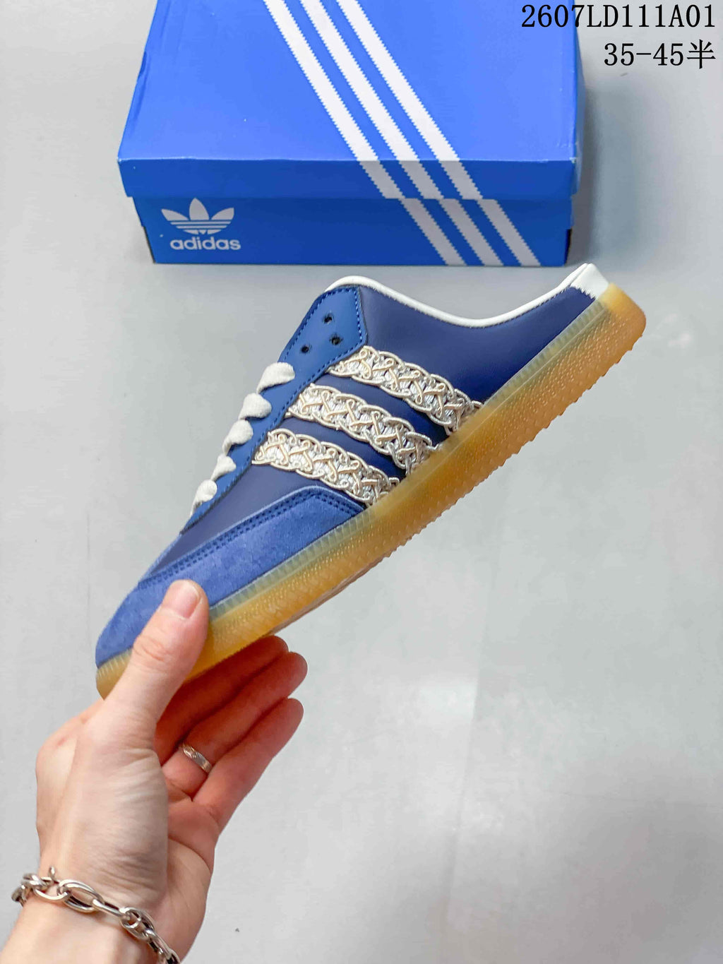 Adidas Originals Samba OG Mule Blue Low-Top Sneakers KH7719