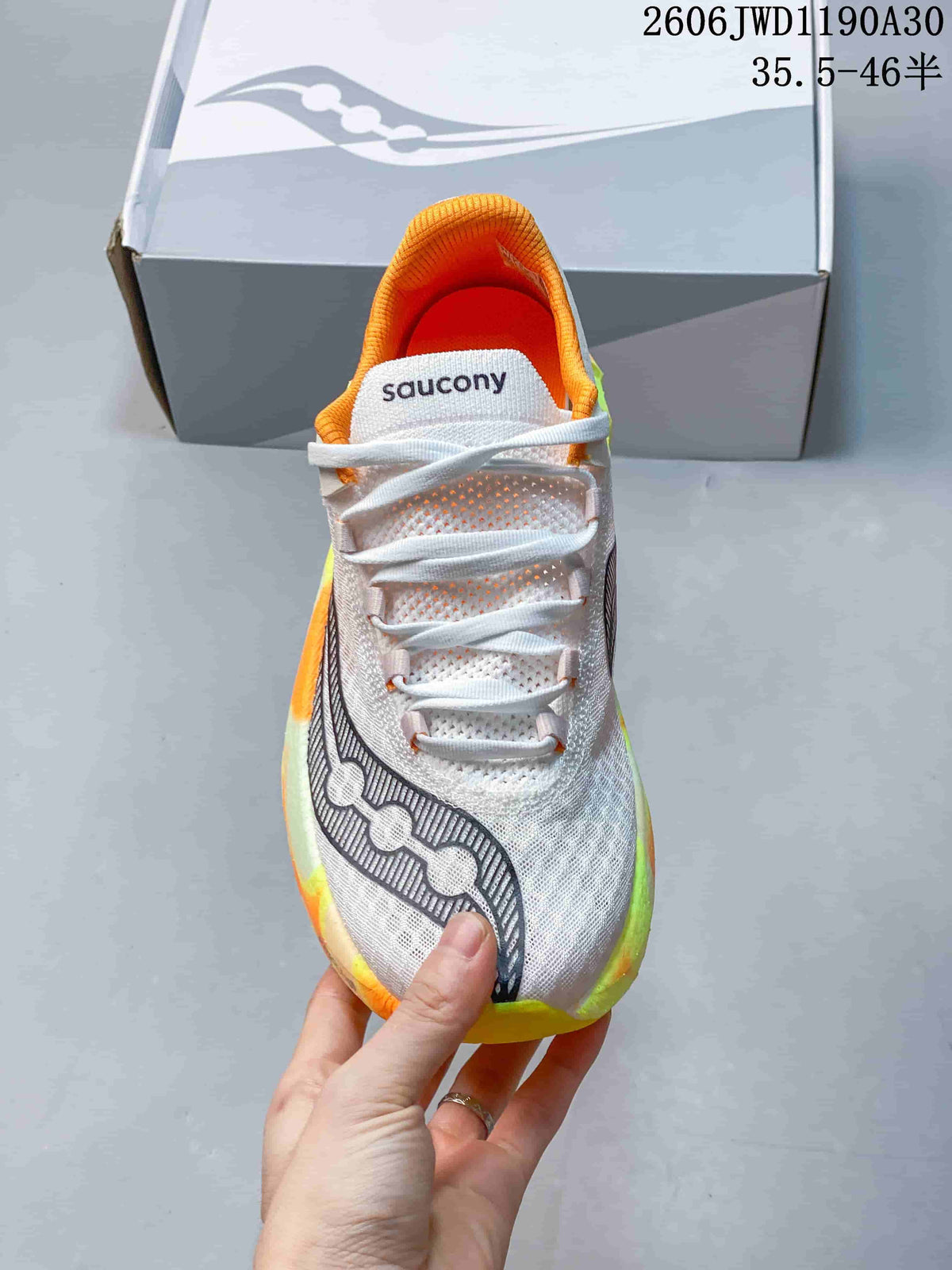 Saucony Endorphin Pro 4 Running Shoes, White Neon