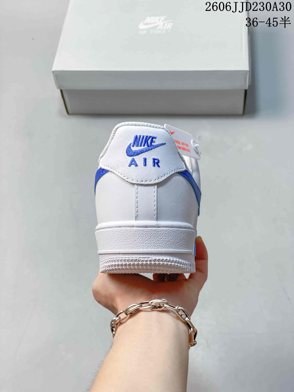 Nike Air Force 1 ’07 Low White and Blue Sneakers