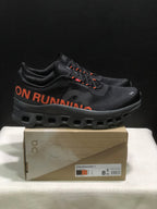 On Cloudmonster 1 Black Orange Running Sneakers