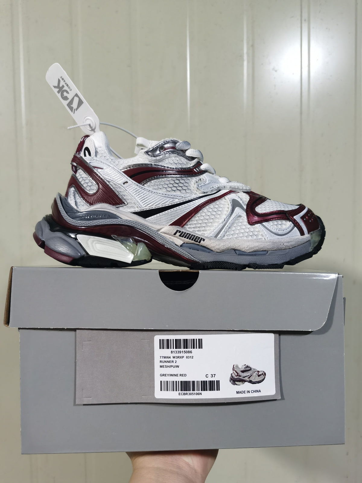 Puma Runner 2 Sneakers Grey/Wine Red 779064