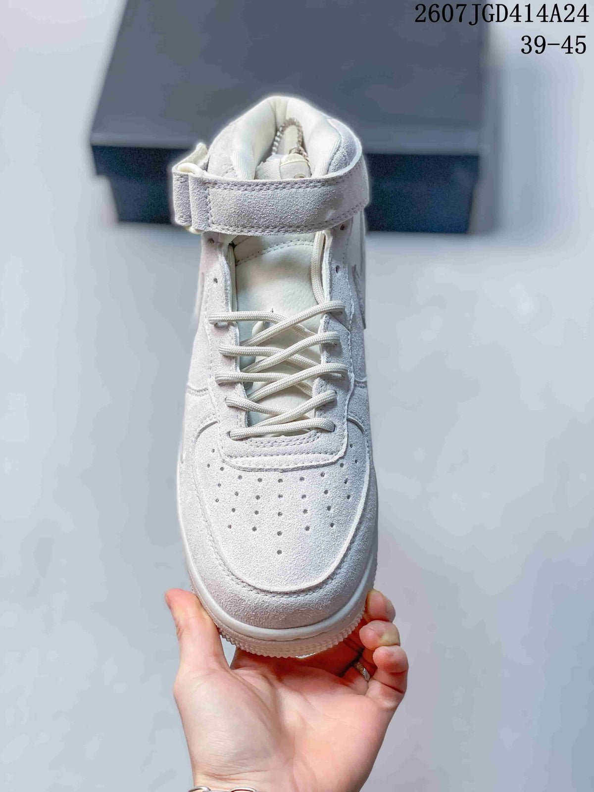 Nike Air Force 1 '07 Mid White Strap Sneakers
