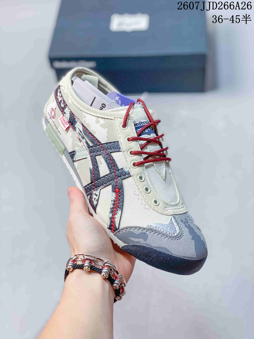 Onitsuka Tiger Mexico 66 Deluxe Sneakers Cream Navy TD266A26
