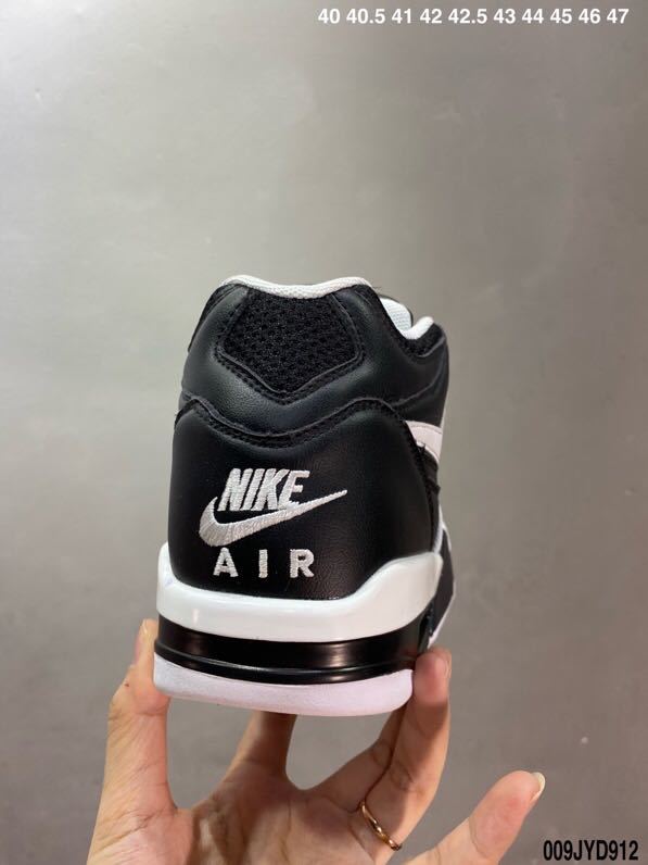 Nike Air Flight Black and White Basketball Sneakers