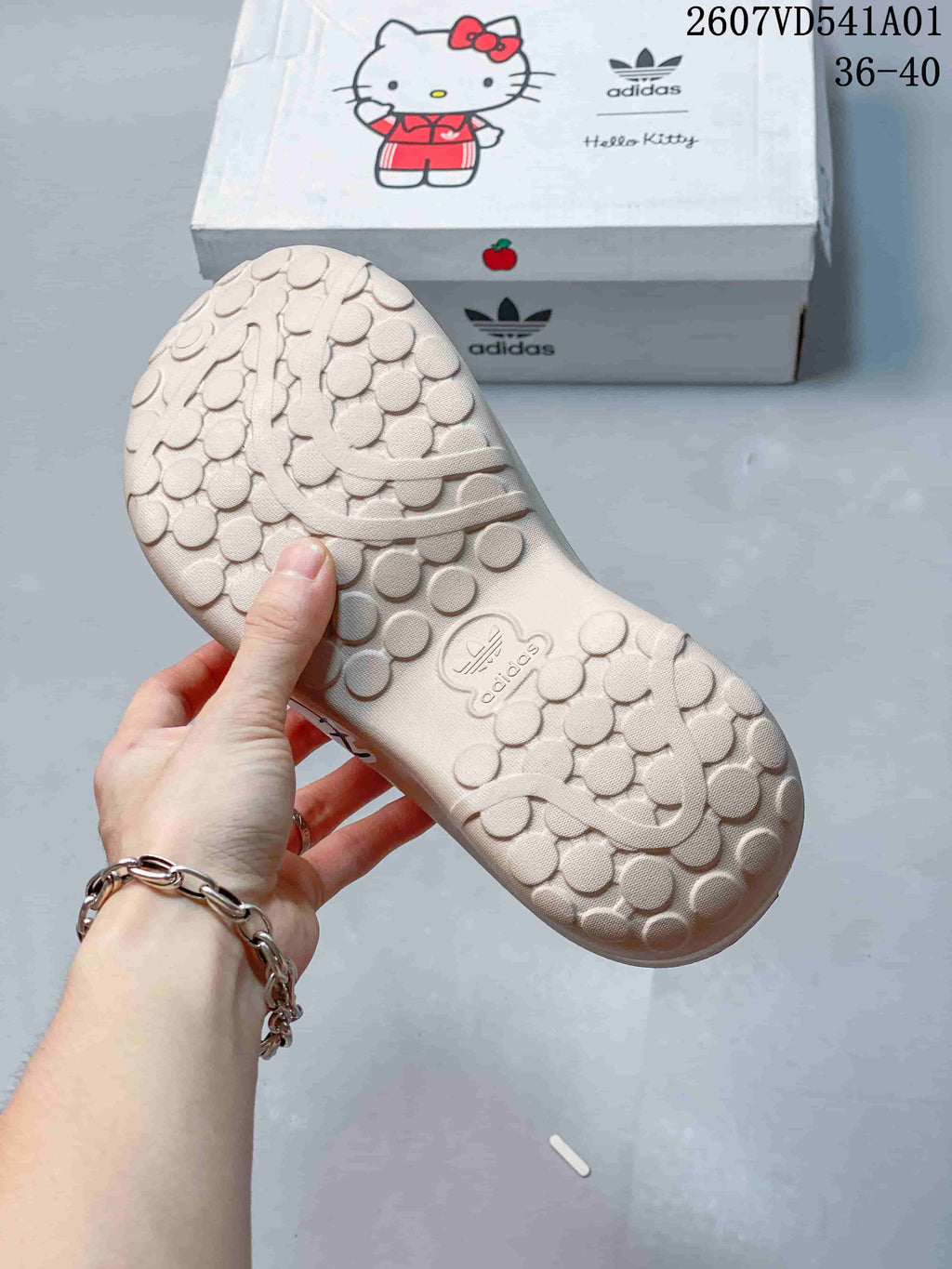 adidas x Hello Kitty Platform Mule Clogs in Beige