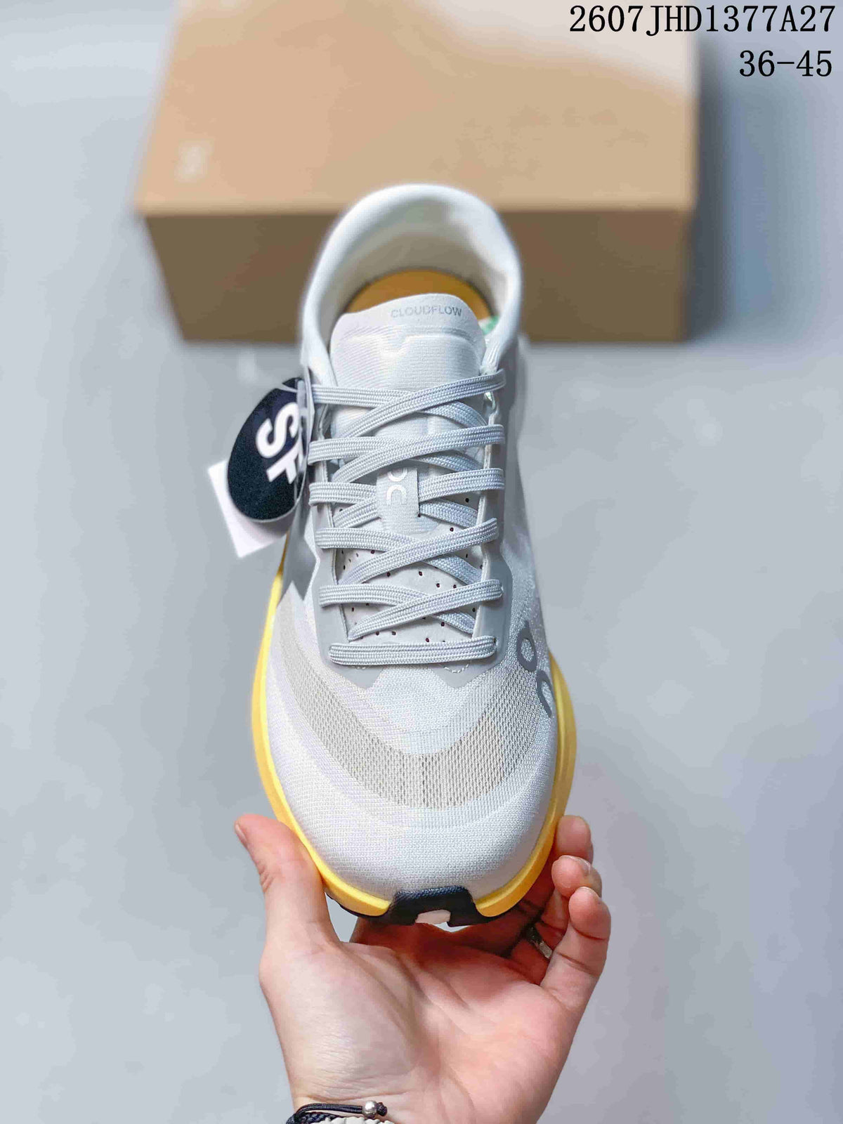 On Cloudmonster 3 Hyper White Yellow Sneakers JHD1377A27