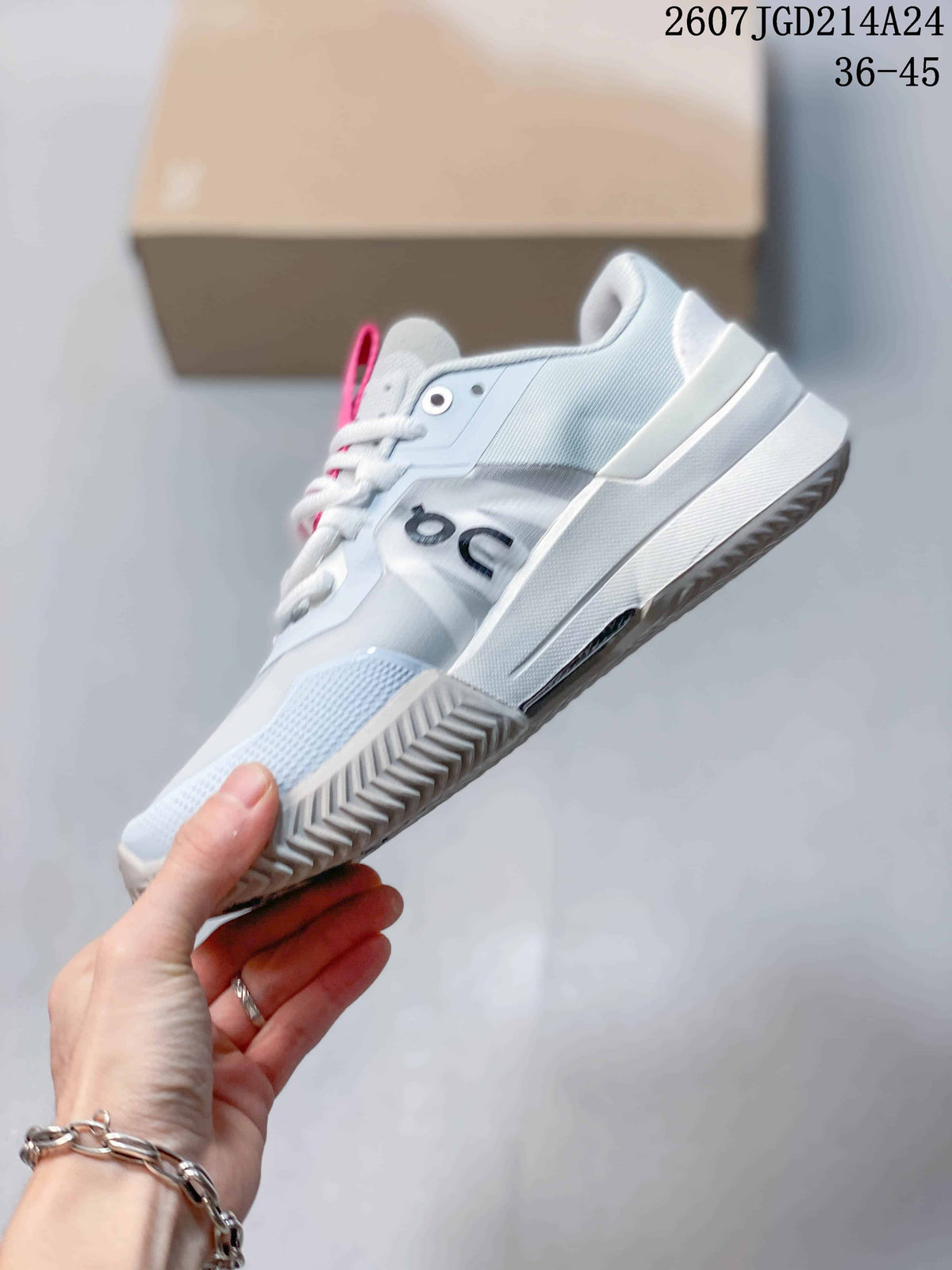 On THE ROGER Pro 2 Tennis Sneakers White Pink 2607TGD214A24