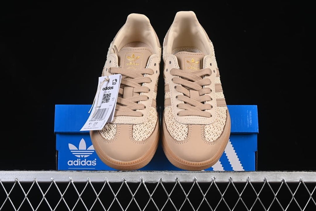 adidas Samba OG JR9446 Knit Sneakers in Beige