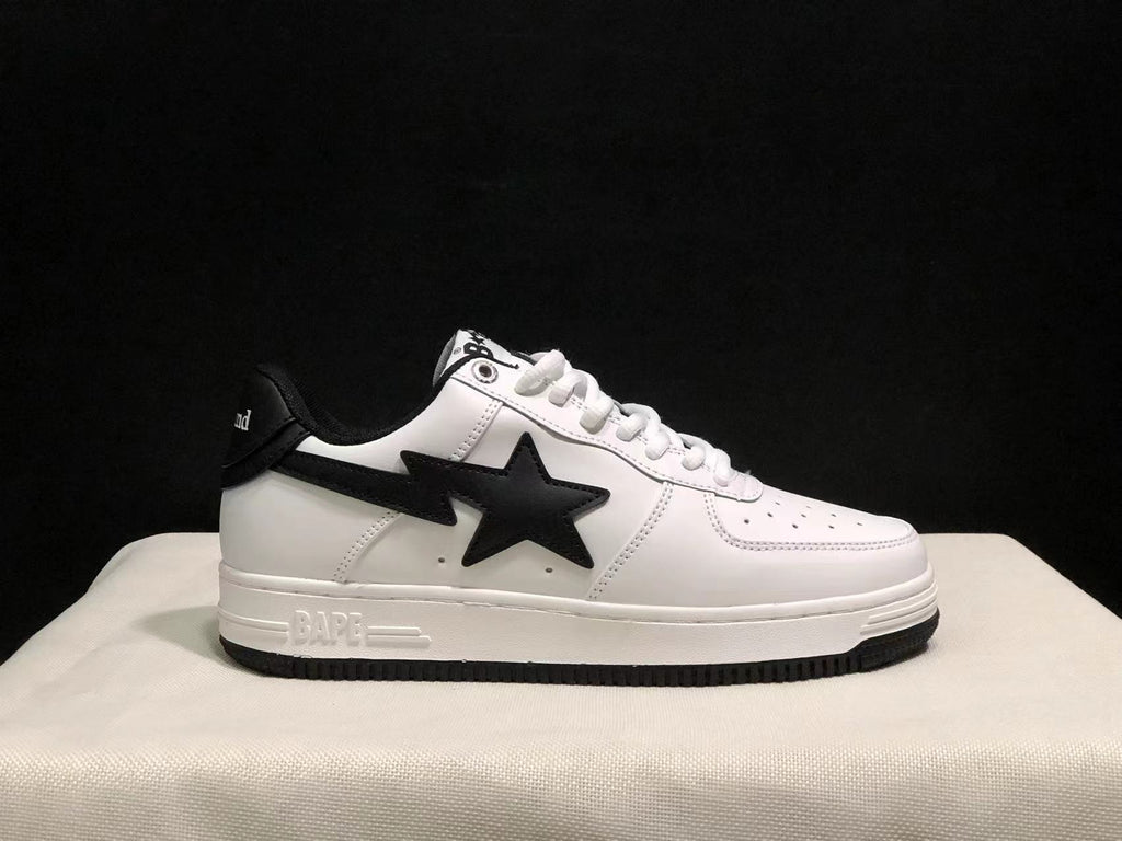 Bape Sta Low Sneakers White Black