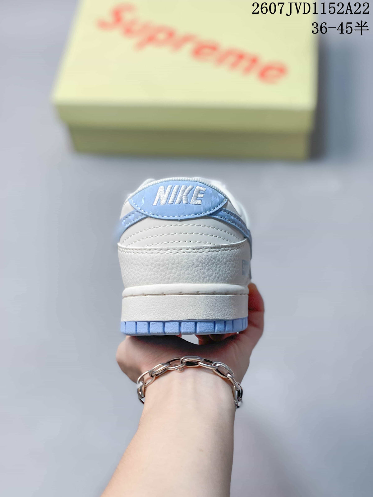 Nike Dunk Low Retro x IP White Light Blue Sneakers 2607JVD1152A22