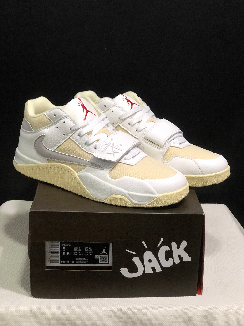 Jordan Jumpman Jack Travis Scott White Cream Sneakers FZ8117-102