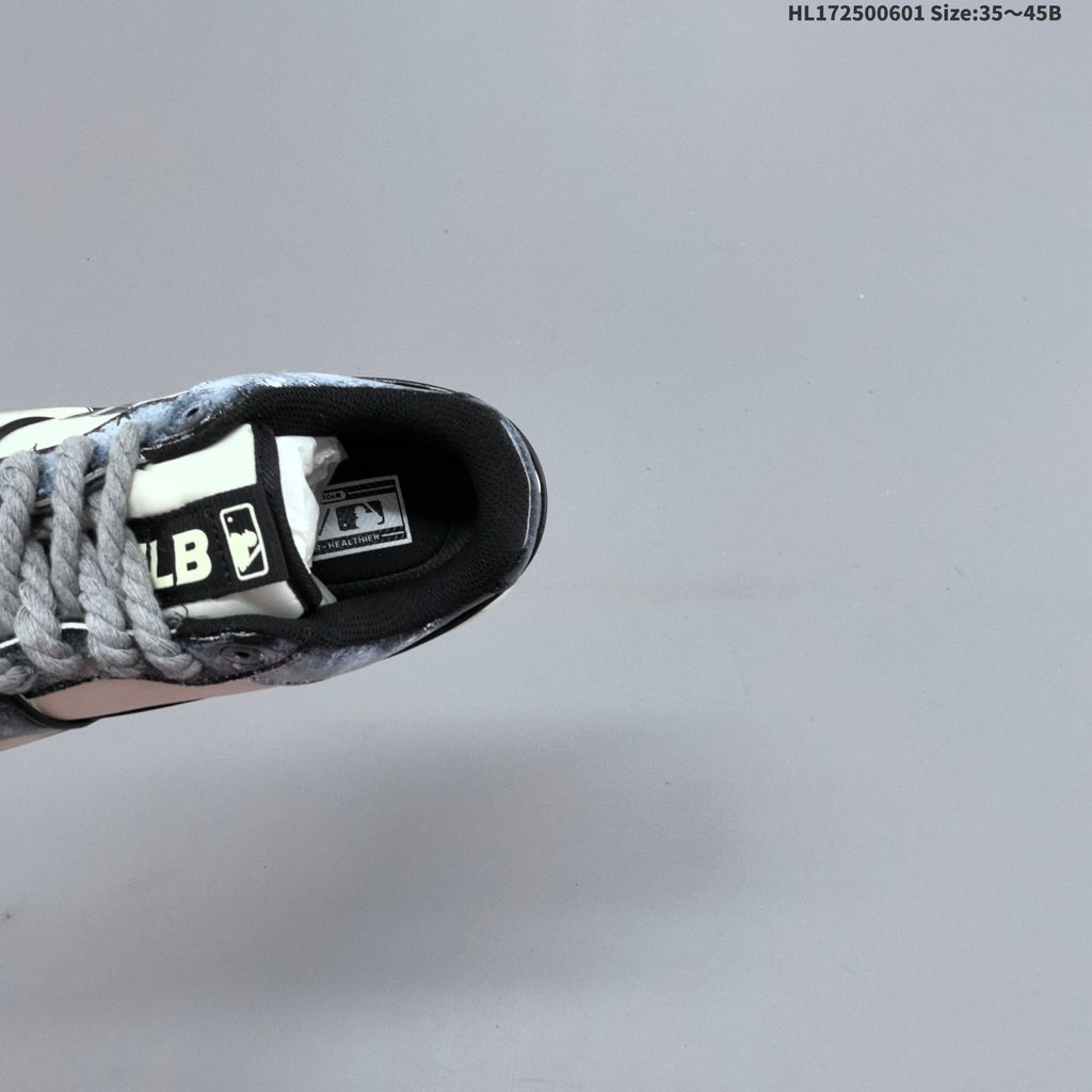 MLB Chunky Liner Low-Top Sneakers, Black and White