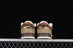 Nike Dunk Low Sneakers in Sail, Olive and Burgundy
