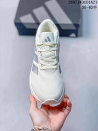 Adidas Adizero Evo SL 4 White Silver Low-Top Sneakers