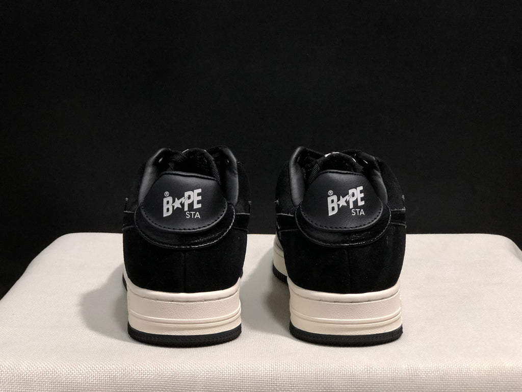 BAPE Bape Sta Low-Top Sneakers Black White