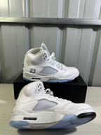 Air Jordan 5 White Silver Sneakers HQ7978-103