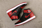 Air Jordan 1 High Banned Black Red 555088-001