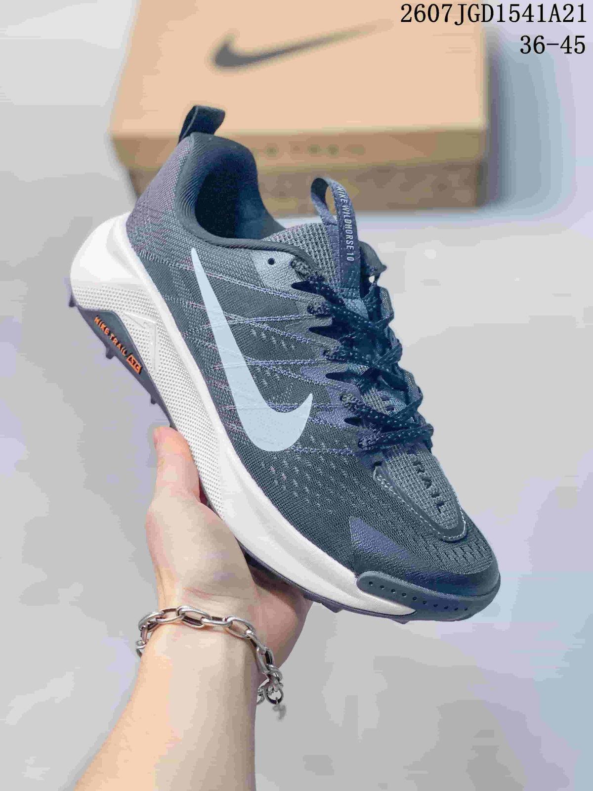 Nike ReactX Wildhorse 10 Trail Sneakers Gray White 712210OWE
