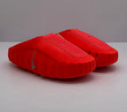 Nike Orange-Red Slides with Textured Sole