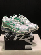OFF-WHITE Be Right Back Sneakers White Silver Green