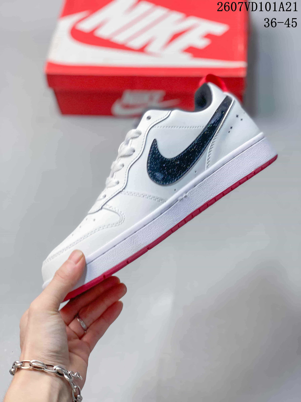 Nike Court Borough Mid BG Sneakers White Black Red