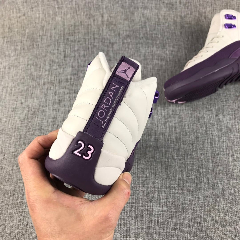 Jordan Air Jordan 12 White Purple Sneakers 510815-001