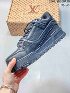 Louis Vuitton Trainer Maxi Low-Top Sneakers, Charcoal, 06JYD260A30_001