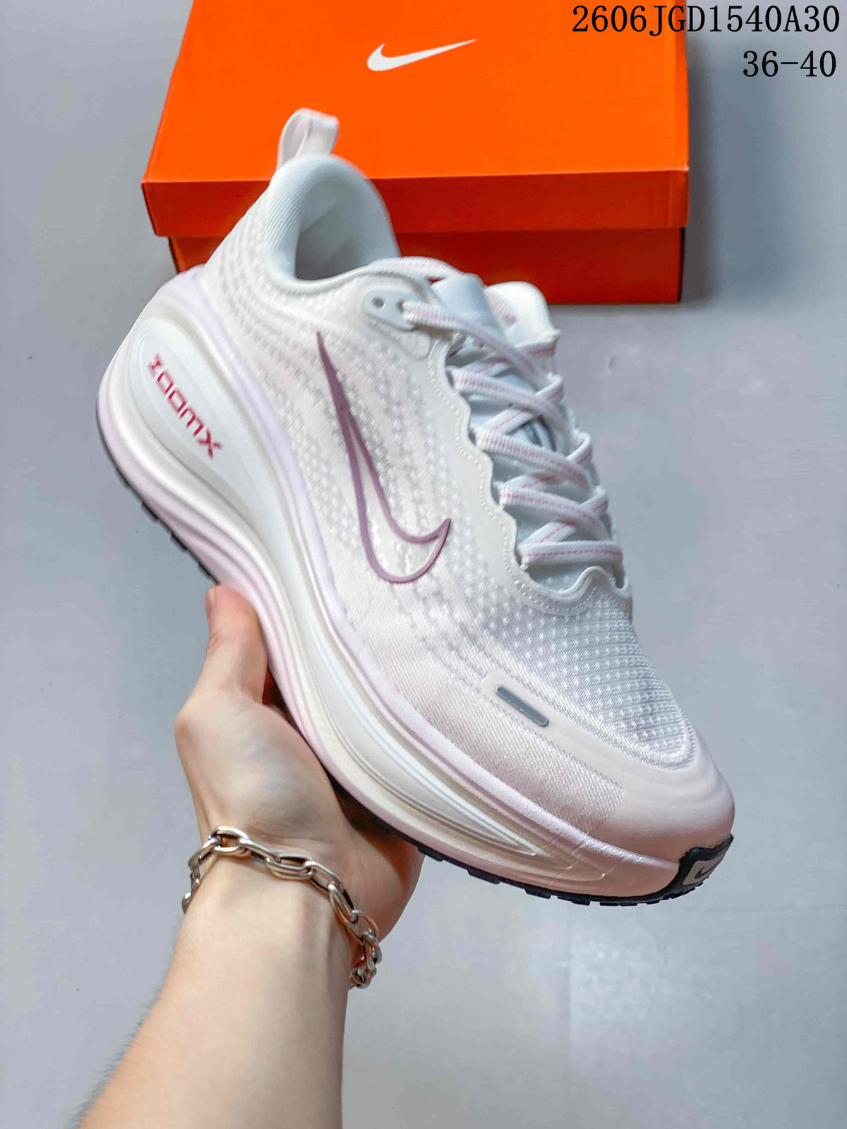 Nike Vomero Plus Running Shoes White and Pink