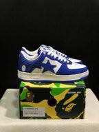 Bape Sta Low-Top Sneakers Blue and White
